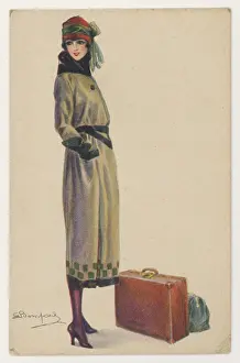 Checker: Dressed for Trip circa 1920