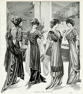 Satin: Dresses for dining 1910