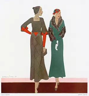 Astrakan: Dresses by Lanvin 1931