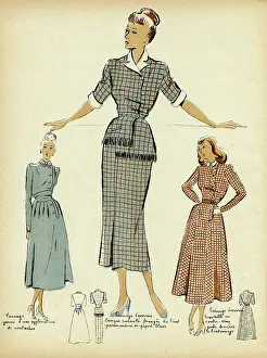 Fringing: DRESSES LATE 1940S