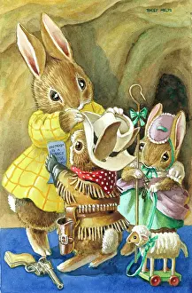 Peep: Dressing for the Party - Cowboy rabbit etc