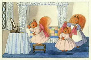 Brushing: Dressing for the Party ? three squirrels