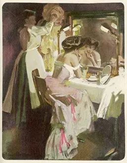Considers: At Dressing Table