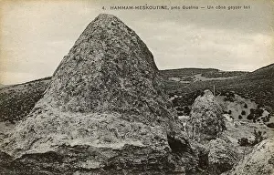 Geyser: Dried geyser cone in Hammam Maskhoutine, Algeria