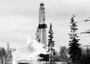 Drilling: Drilling rig in Tyumen region, 1976