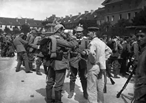 Euphoria: Last drink before departing to the front, 1914