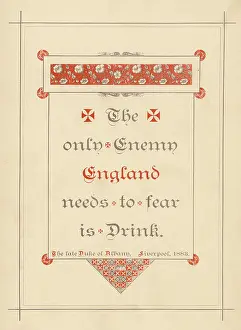 Handbill: DRINK - ENGLAND'S ENEMY