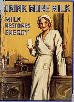 Dairymaid: Drink More Milk poster