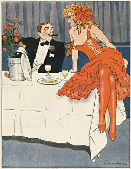 Frilly: TWO DRINK AT TABLE 1908