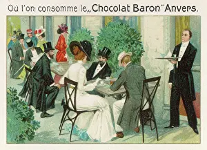 Terrasse: DRINKING CHOC IN CAFE