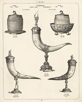Wurttembergische: Drinking horns and tankards