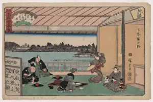 Teahouse: Drinking party at restaurant Kawachiro