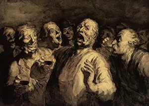 Rowdy: The Drinking Song, by Daumier