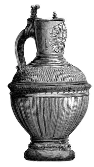 Handhold: Drinking vessels, dishes, cutlery, jug with handle