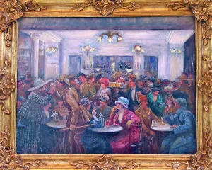 Venues: Drinks during an interval at the Olympia Music Hall in Paris