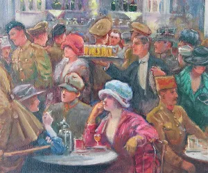 Venues: Drinks during an interval at the Olympia Music Hall in Paris