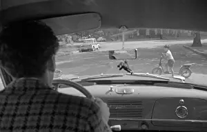 Dashboard: Driving a car 1960s