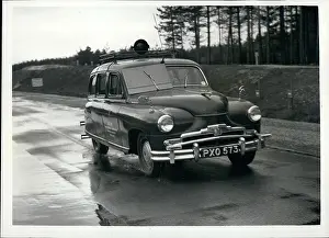 Berks: Driving demonstration on research track, Crowthorne, Berks