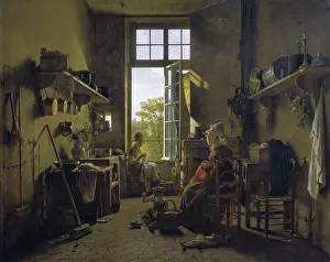 Drolling: DROLLING, Martin (1752-1817). Interior of a kitchen