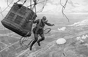 Tethered: Dropping from a Kite Balloon 1917