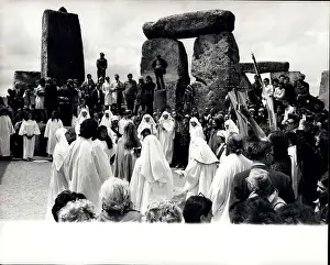 Druids: Druids hold ceremony at Stonehenge