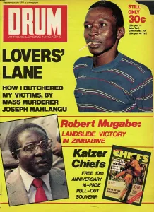 Mugabe: Drum Magazine cover