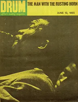 Saxophonist: Drum Magazine cover