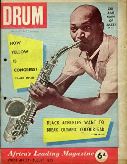 Saxophonist: Drum Magazine cover