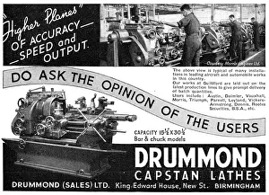 Capstan: Drummond Capstan Lathes