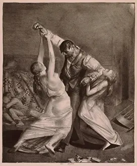 Ashcan: THE DRUNK, a lithograph by George Bellows ?