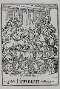 Threw: The Drunkard. Series The Dance of Death in Les