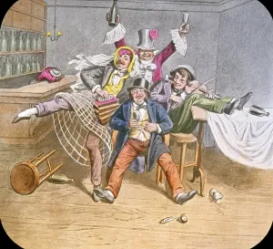 Intoxicated: The Drunkard's Career Temperance Movement Lantern