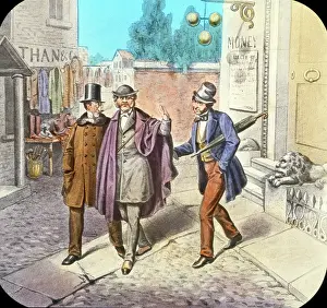 Pawnbroker: The Drunkard's Career Temperance Movement Lantern