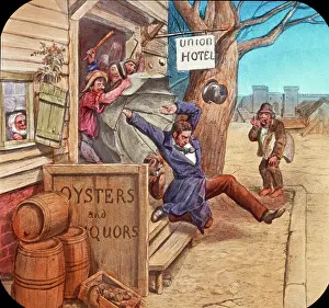 Tossed: The Drunkard's Career Temperance Movement Lantern