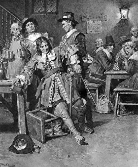 Duval: A drunken Claude Duval dragged from a pub by the police