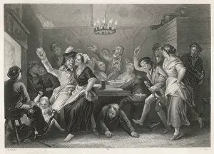 Intemperance: Drunks in Scots Tavern