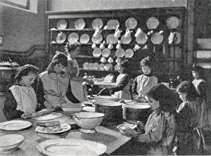 Drury: Drury Lane Day Industrial School, London - Preparing Dinner