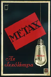 Dryden Collection: DRYDEN/LIGHTBULB AD/112