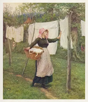 Allingham: DRYING CLOTHES/ALLINGHAM