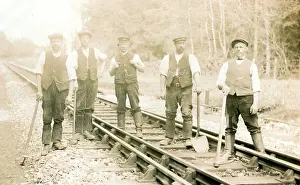 Burnham: Dual Gauge Railway & Platelayers, Burnham, Evercreech, Somer
