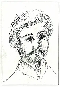 Sketched: Duc de Persigny, sketched by Napoleon III