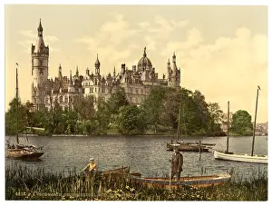 Ducal: The ducal castle, east side, Schwerin, Mecklenburg-Schwerin