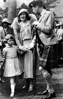 Heir: The ducal couple Elizabeth and George with