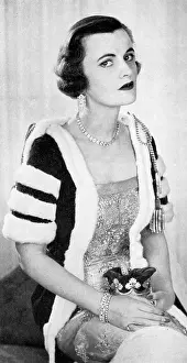 Diamante: Duchess of Argyll in her Coronation outfit