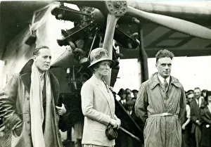 Barnard: The Duchess of Bedford with Capt C.D. Barnard, left, pil