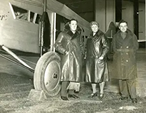 Barnard: The Duchess of Bedford with Capt C.D. Barnard, left, pil