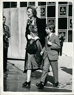 Hartington: Duchess of Devonshire and grandson, Coronation rehearsal