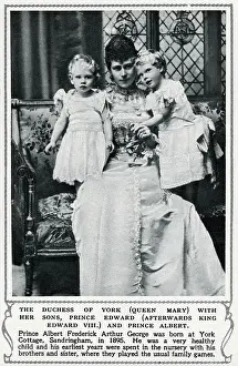 Girlish: Duchess of York with her two eldest sons