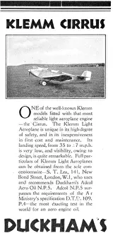 Klemm: Duckhams Adcol Specified For The Klemm Cirrus