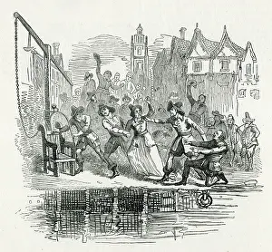 Ducking: A ducking chair